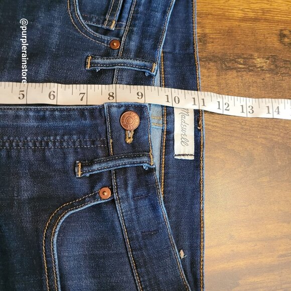 Madewell Jeans Size 27 Skinny 9" High Rise Tummy Control Larkspur Wash F8990 - Picture 10 of 12